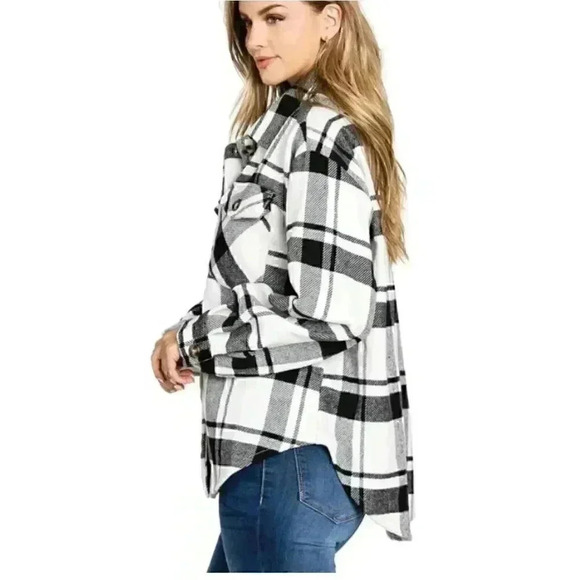 LOVE TREE BUTTON DOWN SHIRT JACKET COAT - Picture 3 of 13